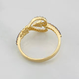Anillo Corazon Flecha 2.85g / T7 Oro Amarillo 18K