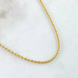 Cadena Lazo 1.75gr / 45cm / +3 Oro 18K