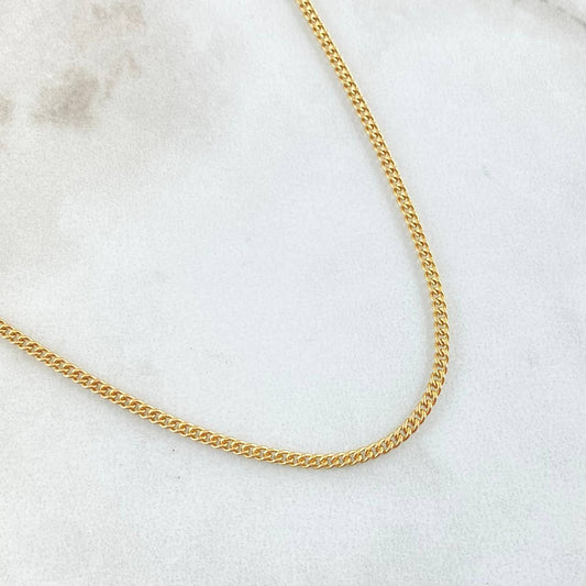 Cadena Cubana 2.75gr / 50cm / +1 Oro 18K