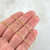 Cadena Cubana 1.4gr / 45cm / +1 Oro 18K