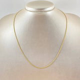 Cadena Cubana 1.4gr / 45cm / +1 Oro 18K