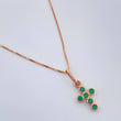 Set Cadena y Dije Veneciana + Cruz 1.8gr / 45.5cm / Oro Rosa 18K (Oferta) &