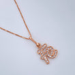 Set Cadena y Dije Veneciana + Fe 2.1gr / 45.5cm / Oro Rosa 18K (Oferta) &