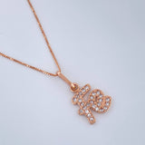 Set Cadena y Dije Veneciana + Fe 2.1gr / 45.5cm / Oro Rosa 18K (Oferta) &