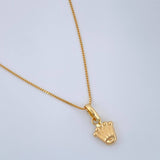Set Cadena y Dije Veneciana + Corona RX 1.6gr / 44.5cm / Oro Amarillo 18K (Oferta) &