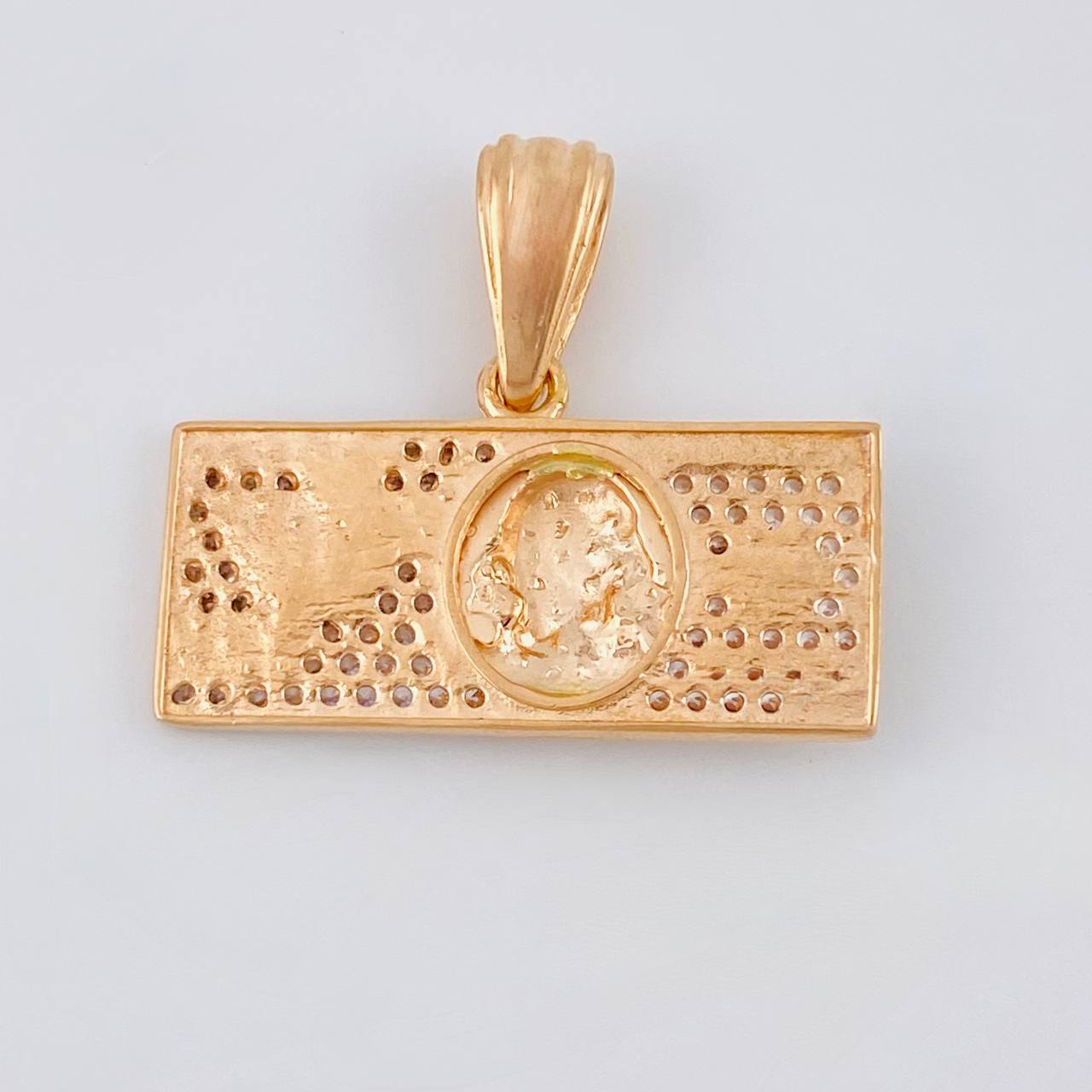 Dije One Dólar 3.7 g / 2.1 cm Dos Oros Blanco Rosa 18K