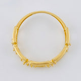 Anillo Eslabon Cuadriculado 1.55 g / T6 1/2 Oro Amarillo 18K