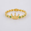 Anillo Corona Burbujas 1.45 g / T5 3/4 Oro Amarillo 18K