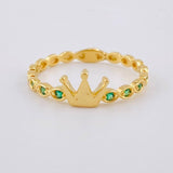 Anillo Corona Burbujas 1.45 g / T5 3/4 Oro Amarillo 18K