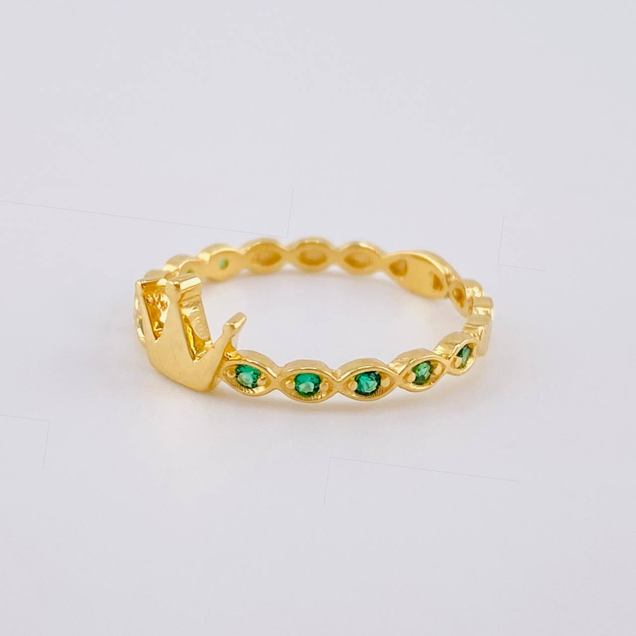 Anillo Corona Burbujas 1.45 g / T5 3/4 Oro Amarillo 18K