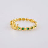 Anillo Corona Burbujas 1.45 g / T5 3/4 Oro Amarillo 18K
