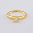 Anillo Solitario Liso 1.75 g / T6 1/4 Oro Amarillo 18K