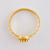 Anillo Correa Circulo Corona 2.55 g / T7 3/4 Oro Amarillo 18K