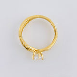 Anillo Solitario Entrelazado 2.45 g / T6 1/2 Oro Amarillo 18K
