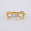 Anillo Solitario Moño 2.3 g / T6 3/4 Oro Amarillo 18K