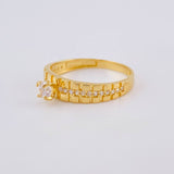Anillo Solitario Tupido 2.3 g / T6 1/2 Oro Amarillo 18K