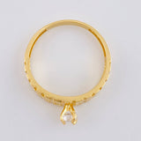 Anillo Solitario Tupido 2.3 g / T6 1/2 Oro Amarillo 18K