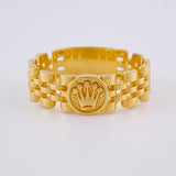 Anillo Correa Corona 3.55 g / T7 1/4 Oro Amarillo 18K