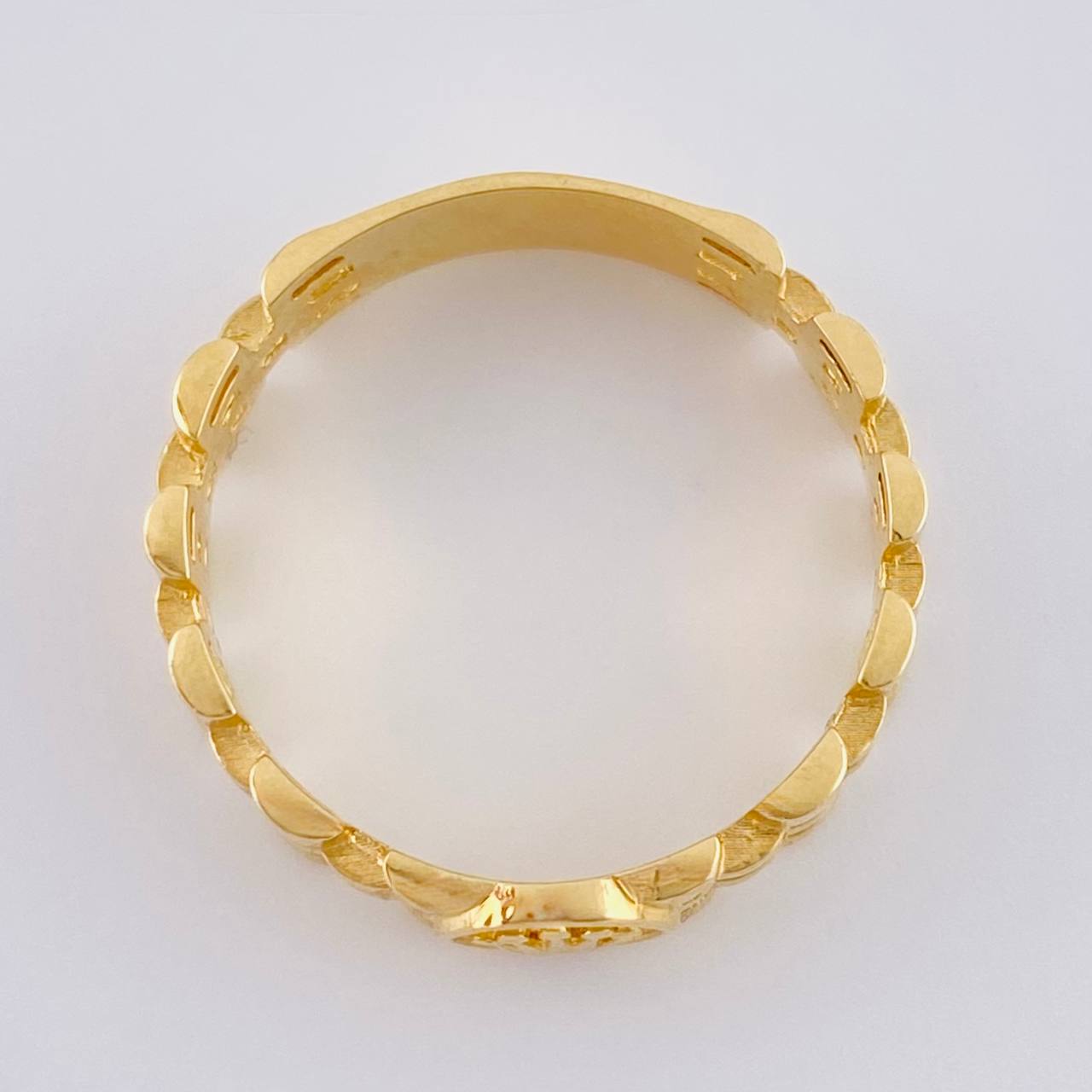 Anillo Correa Corona 3.55 g / T7 1/4 Oro Amarillo 18K