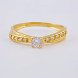 Anillo Solitario Cuatro Garras 1.95 g / T7 3/4 Oro Amarillo 18K