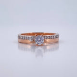 Anillo Solitario Linea 2.8gr / T6 3/4 / Oro 18K $