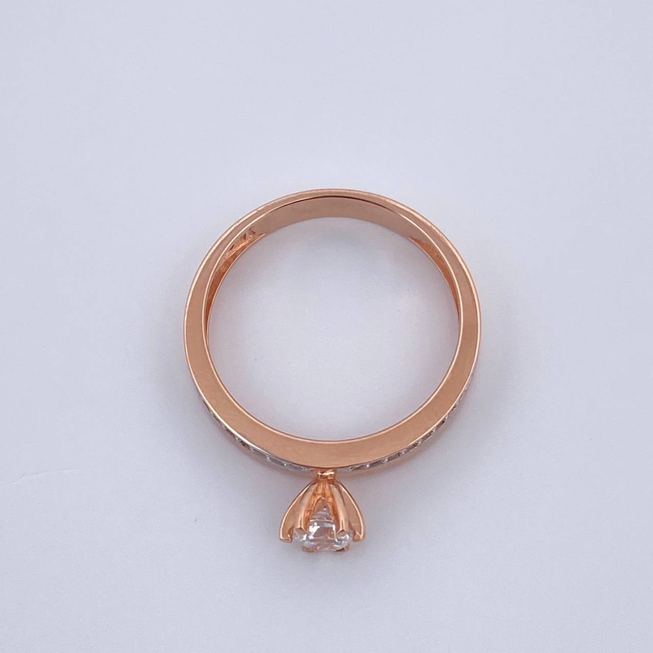 Anillo Solitario Linea 2.8gr / T6 3/4 / Oro 18K $
