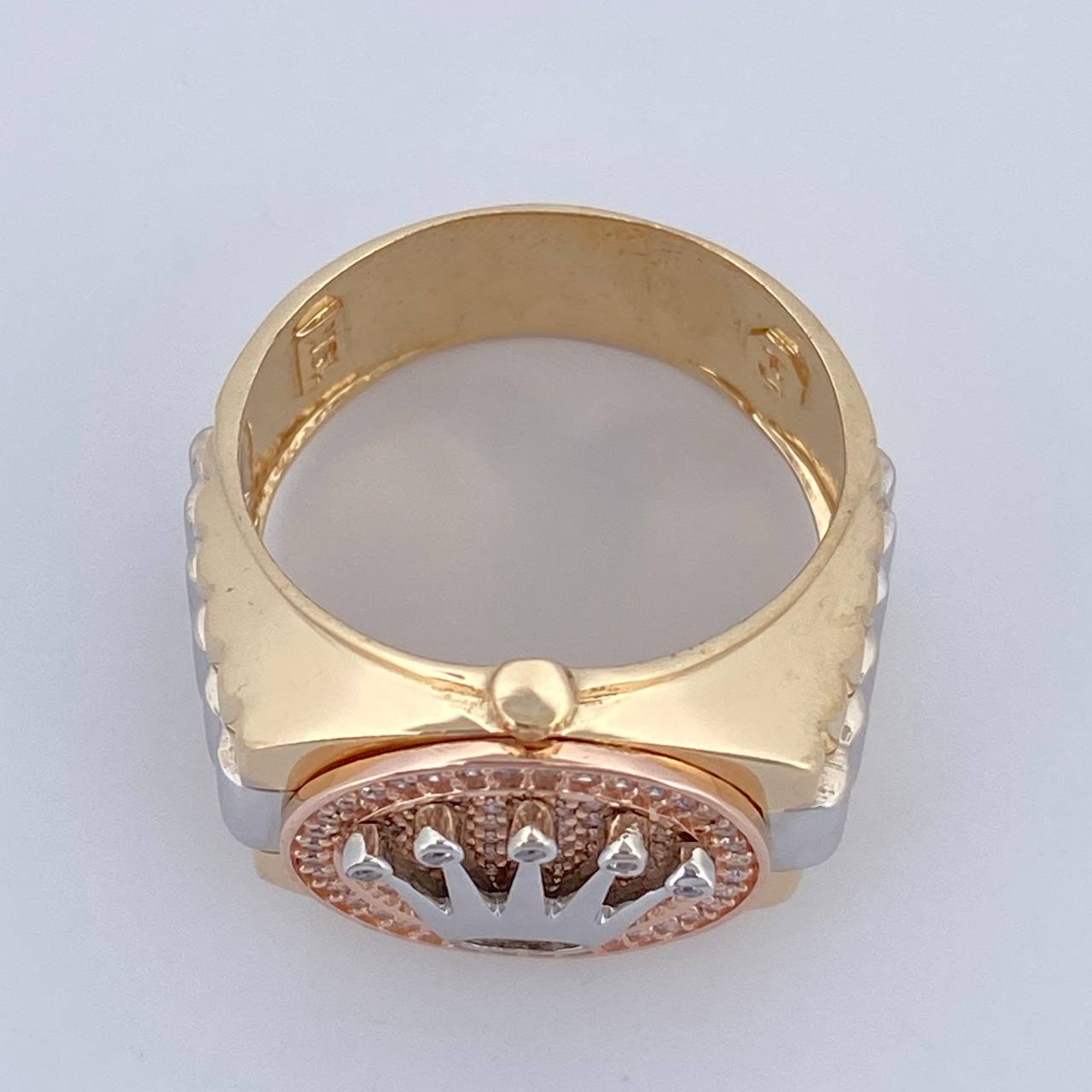 Anillo Correa Corona RX 9.85gr / T10 / Oro 18K $