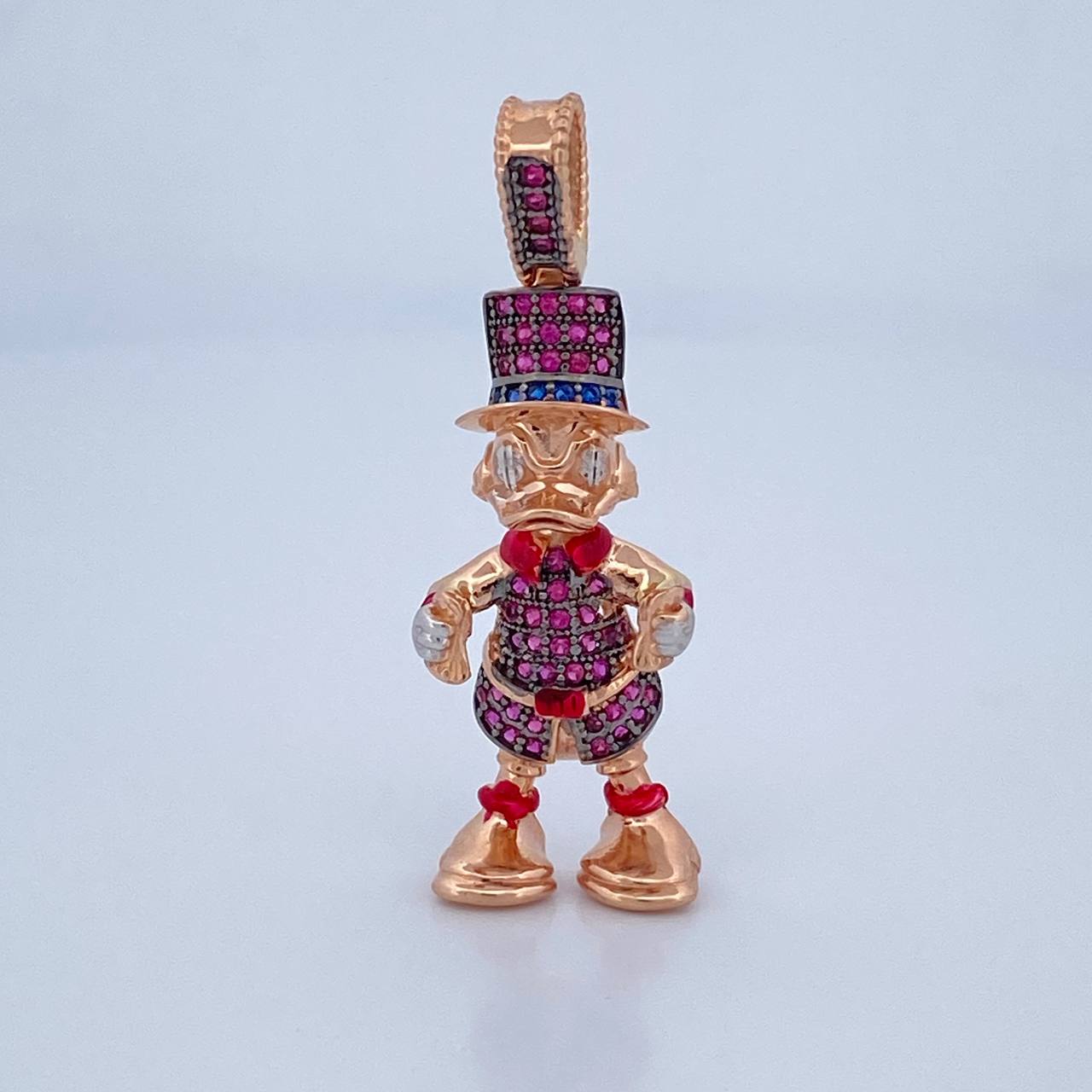 Dije Pato Furioso 5.3gr / 3.6cm / Oro 18K $