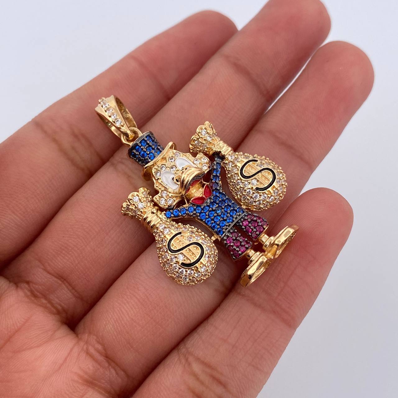 Dije Pato Bolsas Dinero 9.5gr / 4cm / Oro 18K $