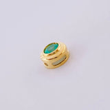 Dije Ojo Esmeralda 14pts 0.55g / 0.6cm Oro Amarillo 18K