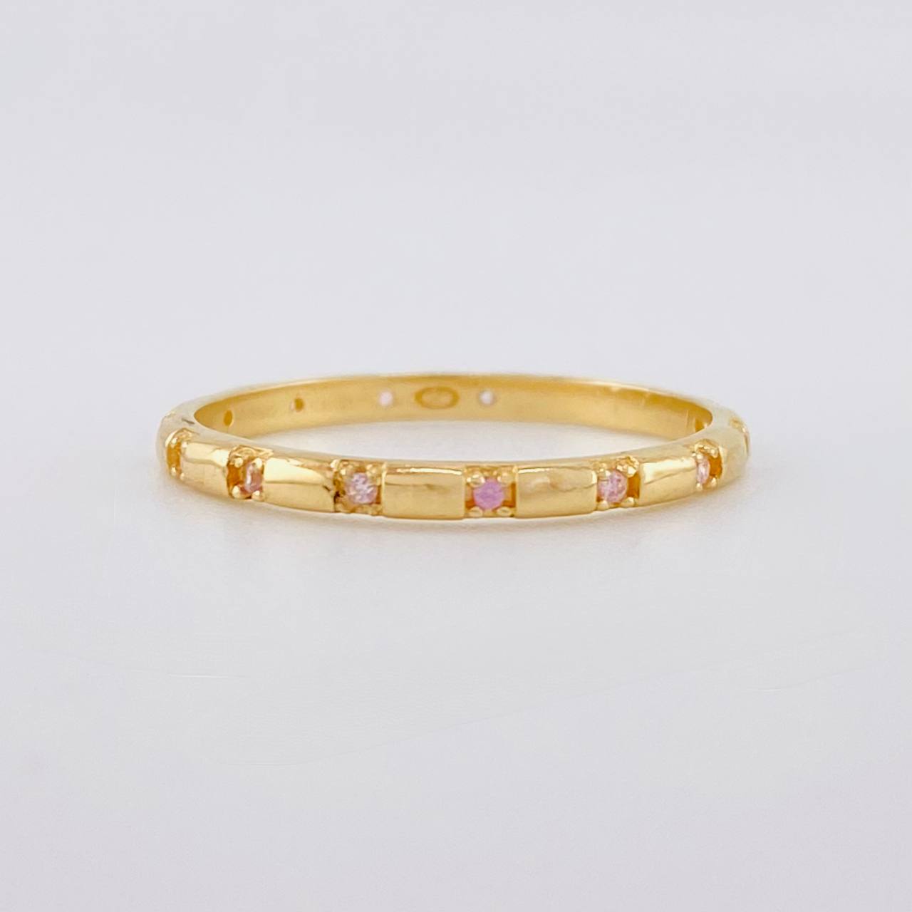 Anillo Churumbela Circonita 1.55g / T6 1/2 Oro Amarillo 18K