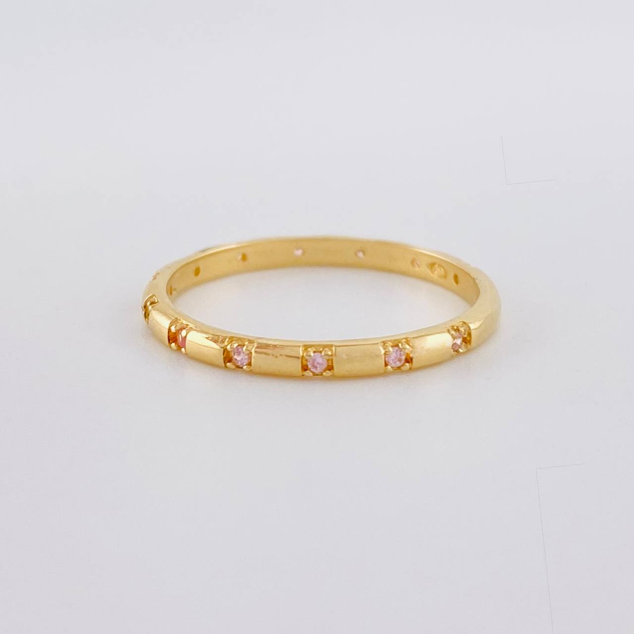 Anillo Churumbela Circonita 1.55g / T6 1/2 Oro Amarillo 18K
