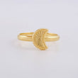 Anillo Media Luna Diamantada 1g / T8 3/4 Oro Amarillo 18K
