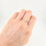 Anillo Media Luna Diamantada 1g / T8 3/4 Oro Amarillo 18K