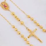 Rosario Virgen de Guadalupe 13.5g / 61cm / 5mm Oro Amarillo 18K