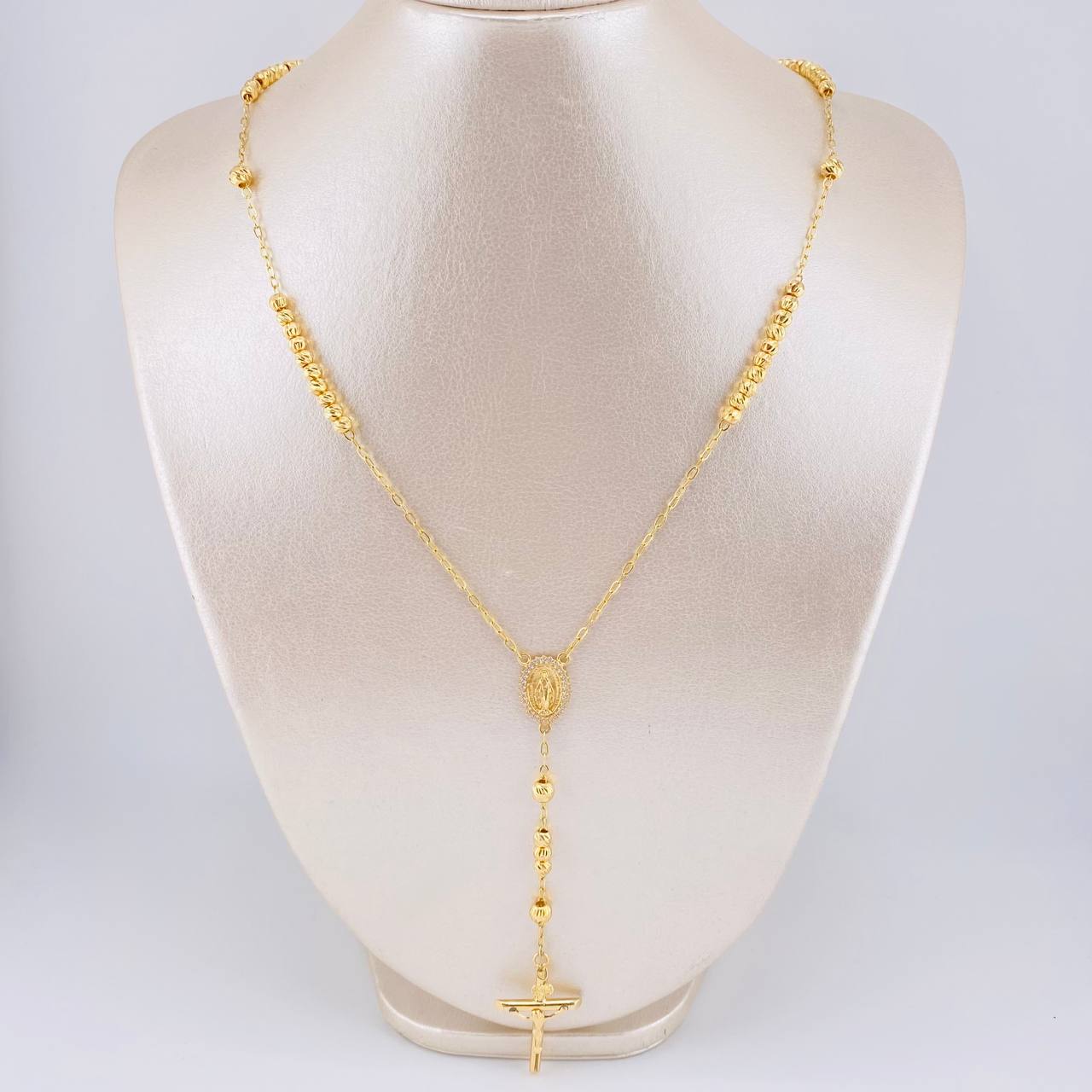Rosario Virgen Milagrosa 10g / 51cm / 4mm Oro Amarillo 18K