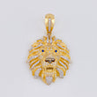 Dije León 11.2g / 4.8cm Dos Oros Amarillo Blanco 18K