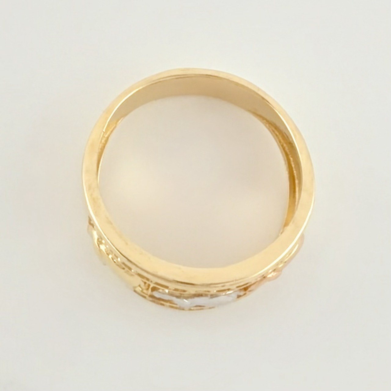 Anillo Tres Elefante 5.95g / T7 1/2 Tres Oros 18K