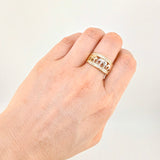 Anillo Tres Elefante 5.95g / T7 1/2 Tres Oros 18K