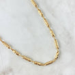 Cadena Rustica Barril Rayado 13.9gr / 60cm / 4mm Oro Amarillo 18K ©