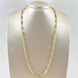 Cadena Rustica Barril Rayado 13.9gr / 60cm / 4mm Oro Amarillo 18K ©