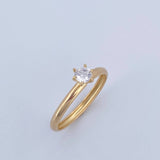 Anillo Solitario 1.25gr / T7 3/4 / Oro 18K $