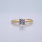 Anillo Solitario 1.45gr / T5 1/2 / Oro 18K $