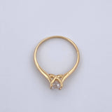 Anillo Solitario 1.45gr / T5 1/2 / Oro 18K $