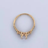Anillo Solitario Trio 2.1gr / T6 / Oro 18K $
