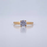 Anillo Solitario 1.45gr / T5 1/2 / Oro 18K $