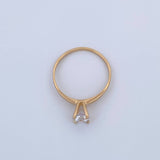 Anillo Solitario 1.45gr / T5 1/2 / Oro 18K $