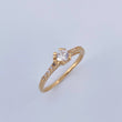 Anillo Solitario Churumbela 1.75gr / T6 / Oro 18K $