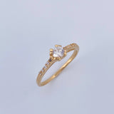 Anillo Solitario Churumbela 1.75gr / T6 / Oro 18K $