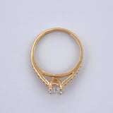 Anillo Solitario Puente 2.35gr / T6 1/4 / Oro 18K $